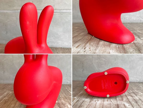 キーブー qeeboo ベビーラビットチェア Rabbit Baby Chair レッド キッズチェア イタリア製 ステファノ・ジョバンノーニ♪