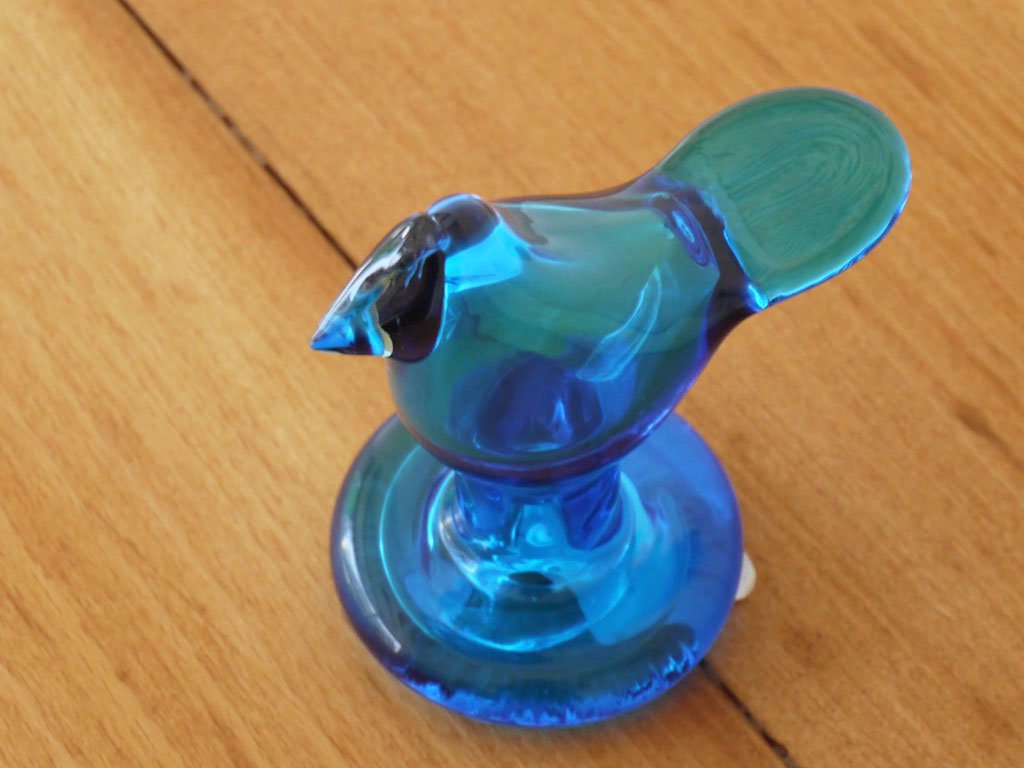 イッタラ iittala Birds by Toikka シエッポ 脚付き Sieppo ターコイズｘスカイブルー オイバ・トイッカ イッタラバード 箱付 SCOPE ◇