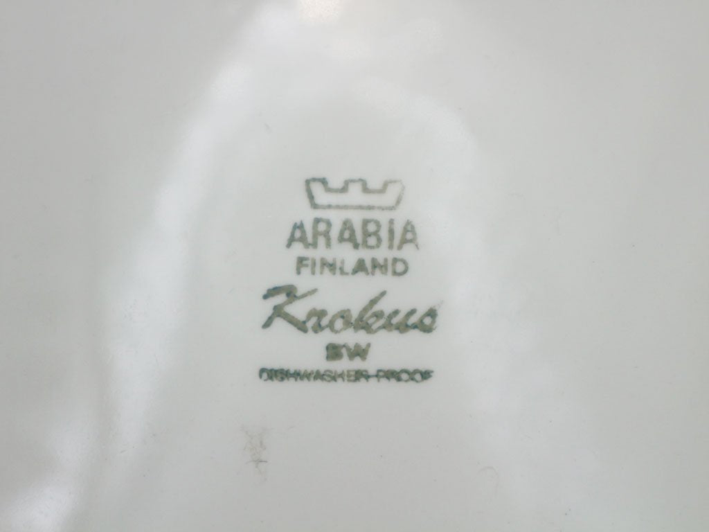 アラビア ARABIA クロッカス Krokus プレート 24cm 北欧 ビンテージ 1978～1979年 ◎