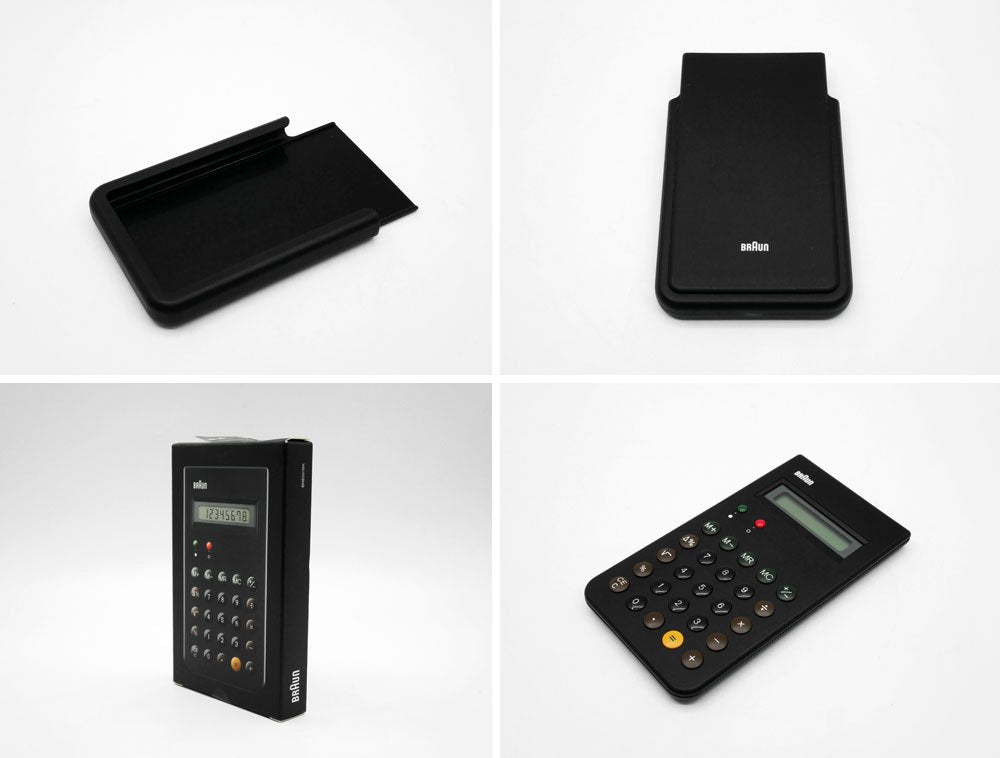 ブラウン BRAUN カリキュレーター 電卓 BNE001BK ブラック 専用カバー＆箱付 ET66 復刻版 ディーター・ラムス Dieter Rams ドイツ 生産終了品 ●