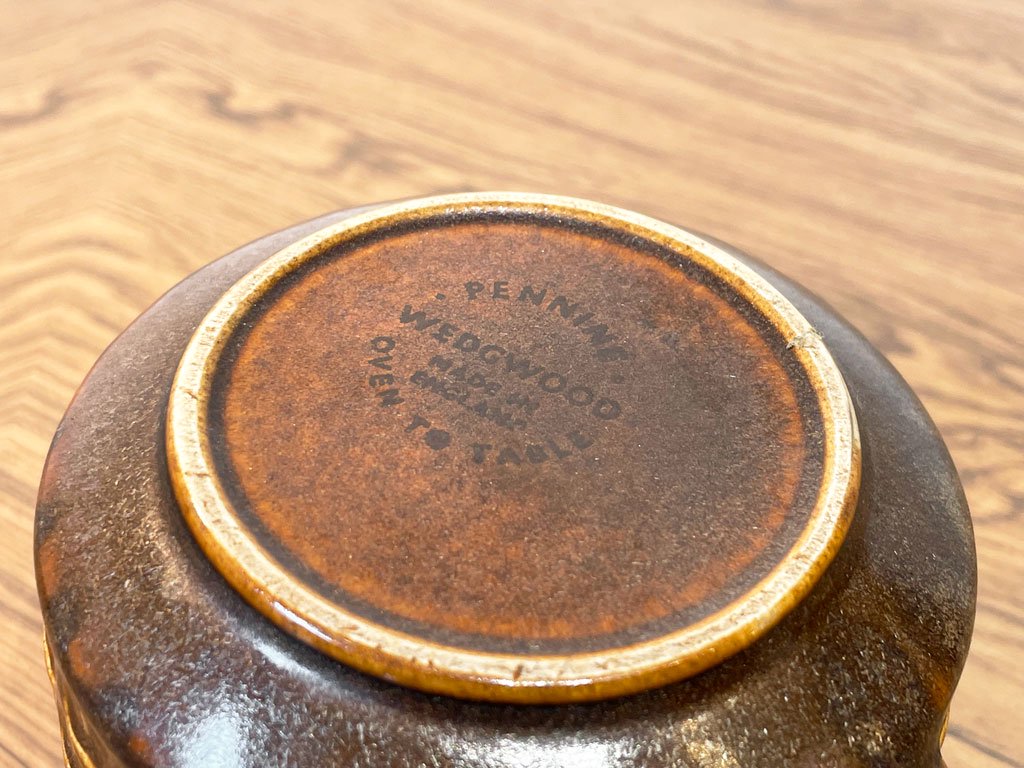 ウェッジウッド WEDGWOOD ペナイン Pennine ビンテージ ミルクジャグ ブラウン エリック・オーウェン 英国 イングランド ビンテージ 希少 ★