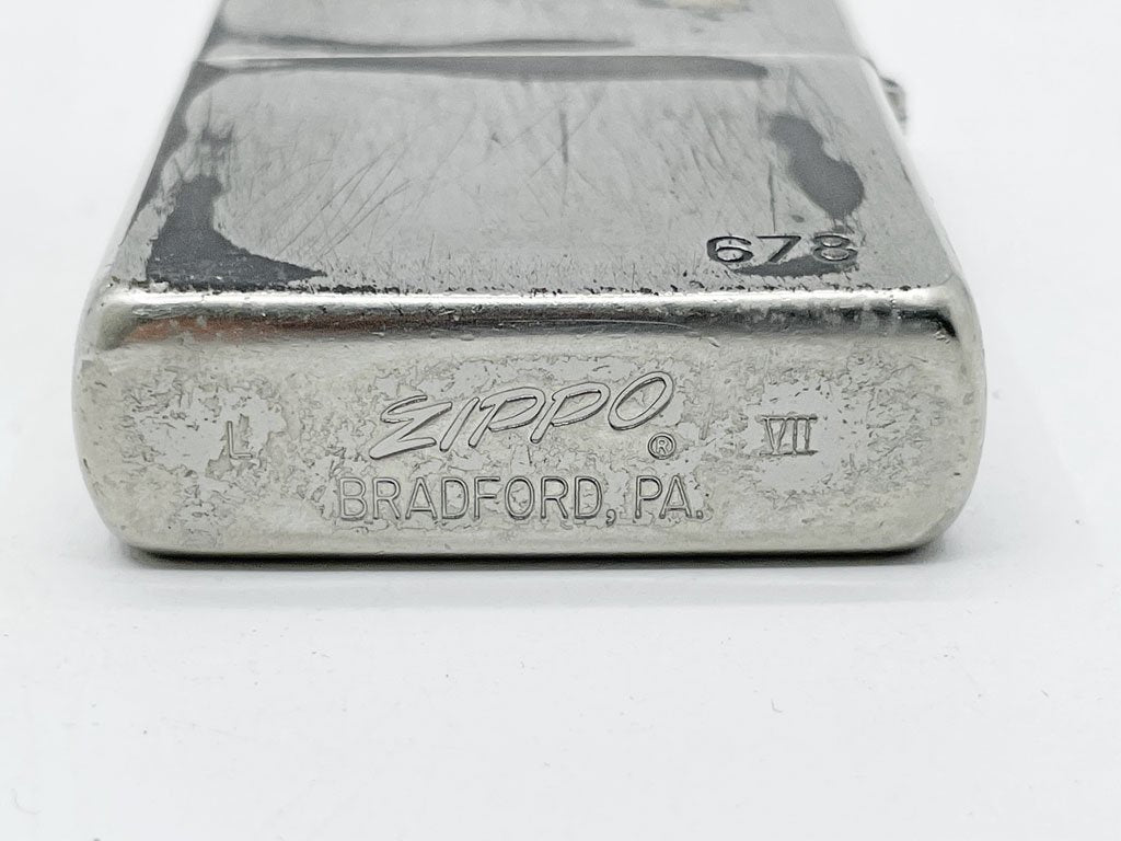 ジッポー zippo オイルライター LED-ZEPPELIN レッドツェッペリン 1991年製 シルバープレート ●