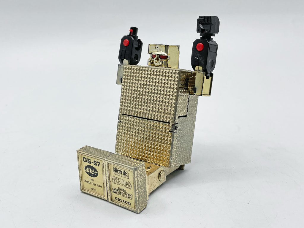 ポピー 黄金戦士 ゴールドライタン 超合金 GB-37 クリスタルカット ゴールドライタン レトロ 80s ロボット アニメ ●