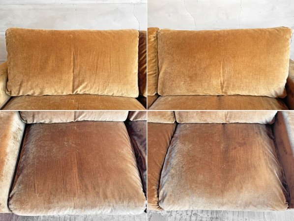 トラックファニチャー TRUCK FURNITURE FKソファ FK SOFA DEEPER 3シーター 3人掛け ミナペルホネン生地 ビロード 特注品♪