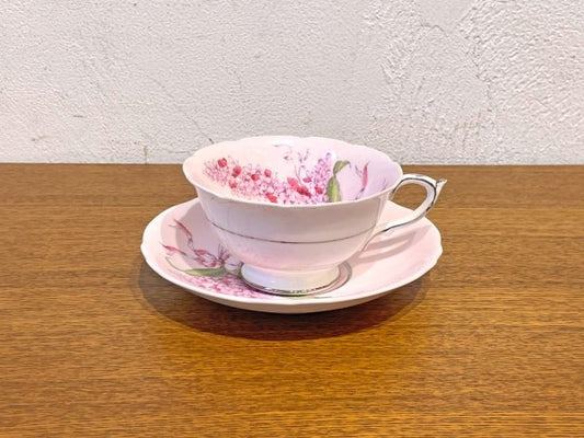 パラゴン Paragon ライラック Lilac ティーカップ＆ソーサー Tea cup & Saucer ピンク Pink 英国 イギリス アンティーク ★