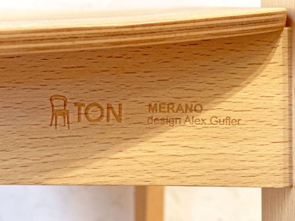 トン TON メラーノ Merano ダイニングチェア スタッキングチェア CY058A ビーチ材 ナチュラル Alex Gufler 2脚セット ★