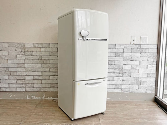 ナショナル National ウィル WiLL FRIDGE mini パーソナルノンフロン冷凍冷蔵庫 フリッジミニ ホワイト 廃番 2002年製 162L オリジナル ノスタルジックデザイン B ●