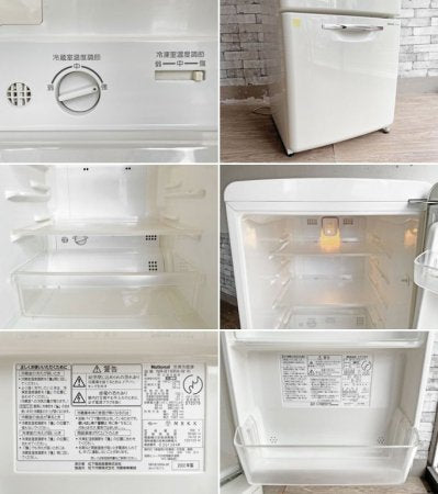 ナショナル National ウィル WiLL FRIDGE mini パーソナルノンフロン冷凍冷蔵庫 フリッジミニ ホワイト 廃番 2002年製 162L オリジナル ノスタルジックデザイン B ●