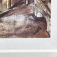 藤田嗣治 レオナール・フジタ 「フジタのアトリエ」 リトグラフ ポスター 120/300 アートフレーム 額装品 ●