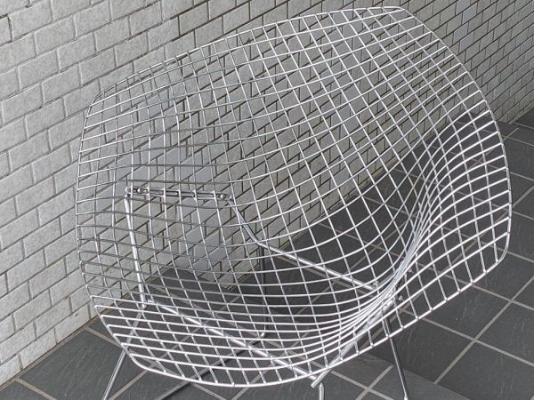 ノル Knoll ダイヤモンドチェア Diamond Chair フルカバーリング オレンジ ハリー ベルトイア Harry Bertoia ミッドセンチュリー ■