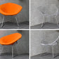 ノル Knoll ダイヤモンドチェア Diamond Chair フルカバーリング オレンジ ハリー ベルトイア Harry Bertoia ミッドセンチュリー ■