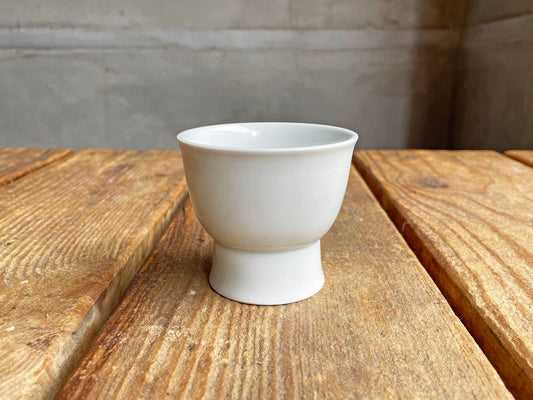 イ キジョ 李起助 白磁 フットボール foot bowl 高台付き Φ7cm 現代作家 ♪