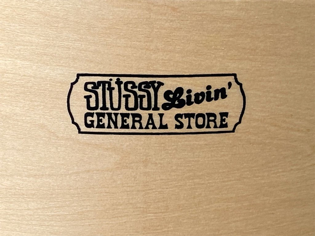 ステューシー・リビング・ジェネラル・ストア STUSSY Living GENERAL STORE サイトーウッド SAITO WOOD ダストボックス オリーブ プライウッド 廃番 ■