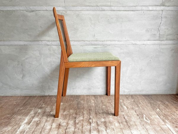 宮崎椅子製作所 サンサ sansa chair ダイニングチェア ウォールナット無垢材 廃番 小泉誠 ホルムグリーン♪