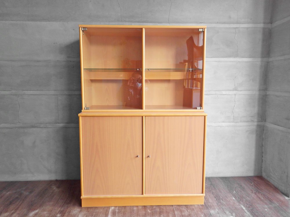 ハンメル hammel furniture ミストラル Mistral ガラスキャビネット 幅90  分割式 バックライト付 システム収納 店舗什器 デンマーク ♪