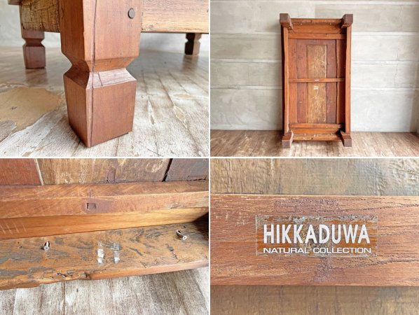 ヒッカドゥワ HIKKADUWA ローテーブル センターテーブル チーク無垢材 W125cm バリ家具 アジアンスタイル ♪