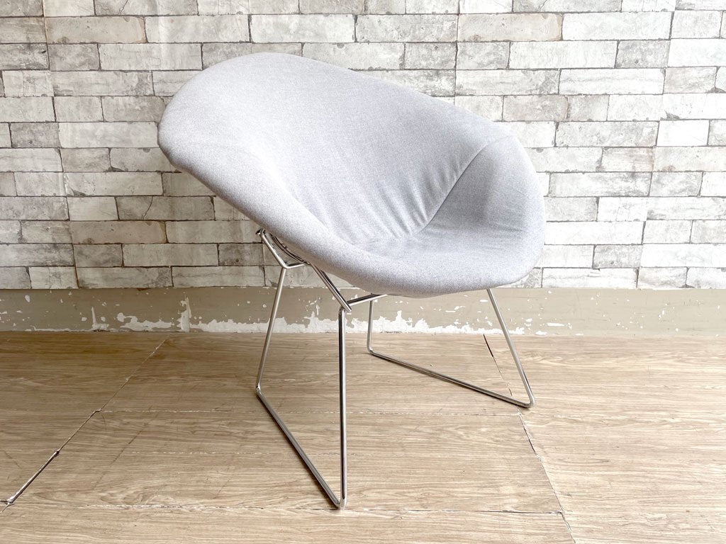 ノル Knoll ダイヤモンドチェア Diamond Chair フルカバーリング グレー ハリー ベルトイア Harry Bertoia ミッドセンチュリー ●