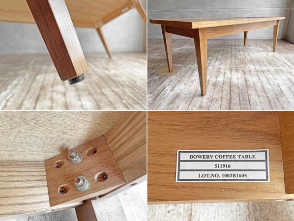 ジャーナルスタンダードファニチャー j.s.F バワリー コーヒーテーブル BOWERY COFFEE TABLE センターテーブル ローテーブル 定価\46,200- ♪