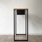 かなでもの KANADEMONO ザ・テーブル THE TABLE Black Steel High Rectangle スタンディングデスク W120cm ラバーウッド ナチュラル 定価￥59,500-◇