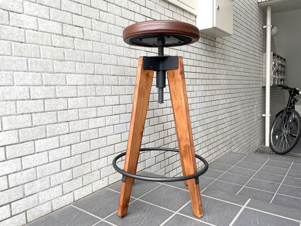 ジャーナルスタンダード ファニチャー journal standard furniture シノン CHINON ハイスツール カウンターチェア 座面回転昇降 インダストリアル 工業系 A ■