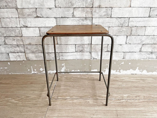 アデペシュ a.depeche ソコフスクールスツール socph school stool スチール×アッシュ材 インダストリアル 定価￥11,880- ●