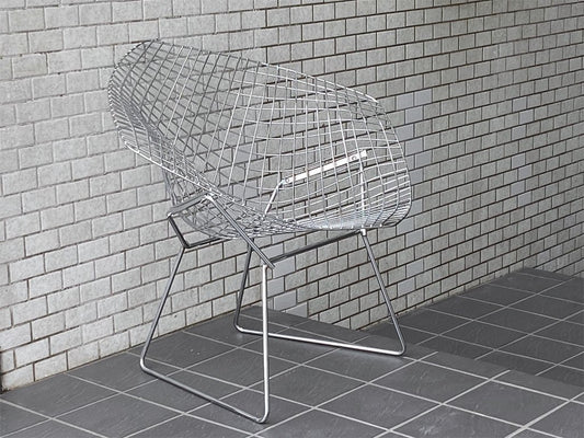 ノル Knoll ダイヤモンドチェア Diamond Chair フルカバーリング PVCレザー ハリー ベルトイア Harry Bertoia ミッドセンチュリー ■