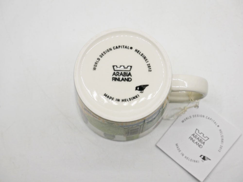 アラビア ARABIA ホームタウンマグ Hometown Mug ダウンタウン downtown ミーラ・ズカレ Miira Zukale 2012年 ヘルシンキ フィンランド 北欧食器 廃番 ●