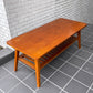 パシフィックファニチャーサービス PACIFIC FURNITURE SERVICE ローテーブル DH TEA TABLE WITH SHELF Sサイズ ダークブラウン オーク材 P.F.S ■