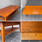 パシフィックファニチャーサービス PACIFIC FURNITURE SERVICE ローテーブル DH TEA TABLE WITH SHELF Sサイズ ダークブラウン オーク材 P.F.S ■