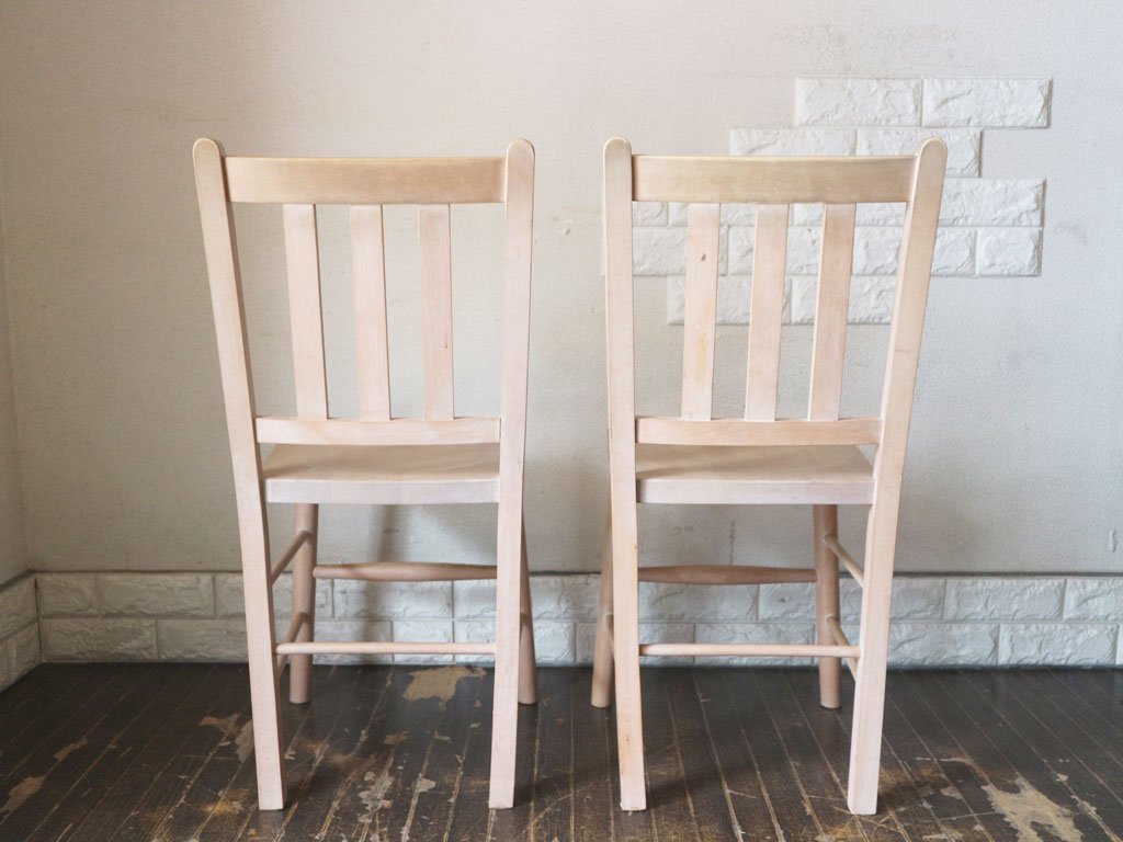 フォルムアッシュバーン FORM ASH + BARN メープル無垢材 ダイニングチェア 2脚セット ナチュラルテイスト ◎