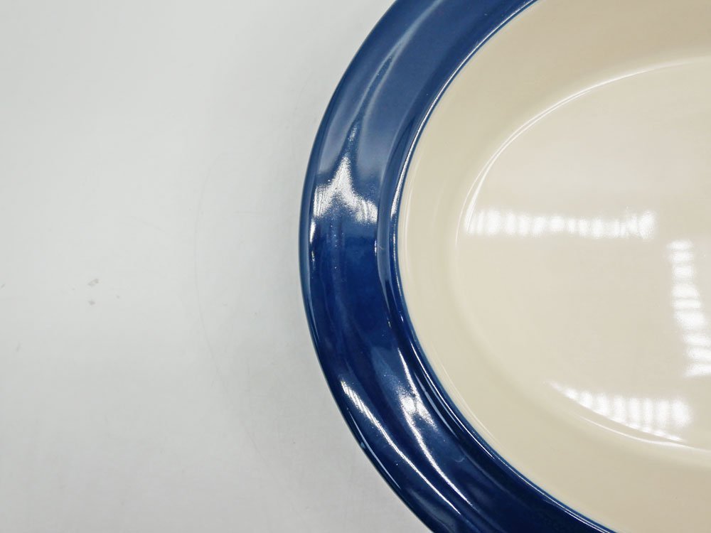 ルクルーゼ LE CREUSET オーバル グラタン皿 W31cm ブルー フランス ●