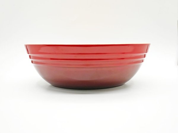 ルクルーゼ LE CREUSET オーバル サービングボウル 30cm チェリーレッド フランス ●