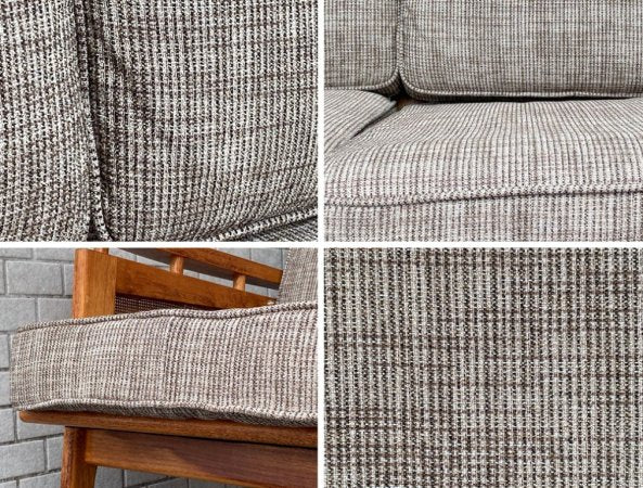 アクメファニチャー ACME Furniture ウィッカー ソファ WICKER SOFA 2P ハックベリー ラタン ファブリック グレー USビンテージスタイル ■