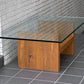 トラックファニチャー TRUCK FURNITURE オーク ガラストップ ローテーブル OAK GLASS-TOP LOW TABLE W110cm ■