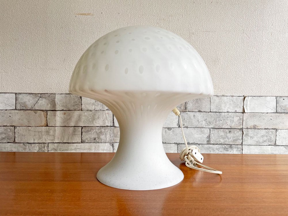 パイル＆プッツラー Peill＆Putzler マッシュルーム ランプ Mushroom Lamp フロストガラス ドイツ 70sビンテージ フクラ HUKLA取扱い 希少 ●