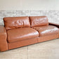 ウニコ unico テラ TERRA レザーソファ 3シーター Leather sofa 3 seater 3人掛け 本革 ブラウン フェザークッション 廃番 定価￥217,800- ●