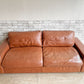 ウニコ unico テラ TERRA レザーソファ 3シーター Leather sofa 3 seater 3人掛け 本革 ブラウン フェザークッション 廃番 定価￥217,800- ●