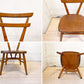 アーコール ERCOL ビンテージ ダブルバックチェア イエロードット 黄色 キッズチェア エルム材 スタッキング UK Vintage ★