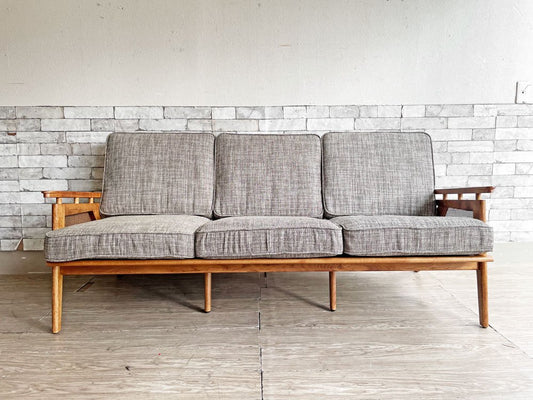 アクメファニチャー ACME Furniture ウィッカー WICKER SOFA 3P ハックベリー ラタン ファブリック 西海岸スタイル 定価￥190,300- ●