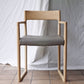 バイ インテリアズ by interiors スィーピー SWEEPY chair アームチェア ナチュラル PVCレザーシート グレー 大城健作 ◇