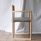 バイ インテリアズ by interiors スィーピー SWEEPY chair アームチェア ナチュラル PVCレザーシート グレー 大城健作 ◇