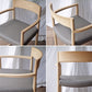 バイ インテリアズ by interiors スィーピー SWEEPY chair アームチェア ナチュラル PVCレザーシート グレー 大城健作 ◇