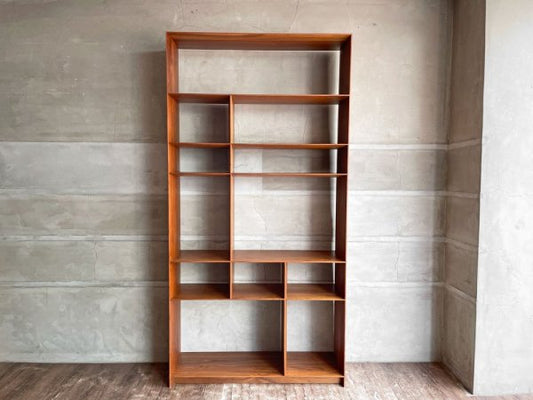 ハビタ habitat リーフ シェルビング ユニット LEAF SHELVING UNIT ブックシェルフ オープンシェルフ ウォールナット材 H197 モダンスタイル♪