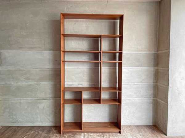 ハビタ habitat リーフ シェルビング ユニット LEAF SHELVING UNIT ブックシェルフ オープンシェルフ ウォールナット材 H197 モダンスタイル♪