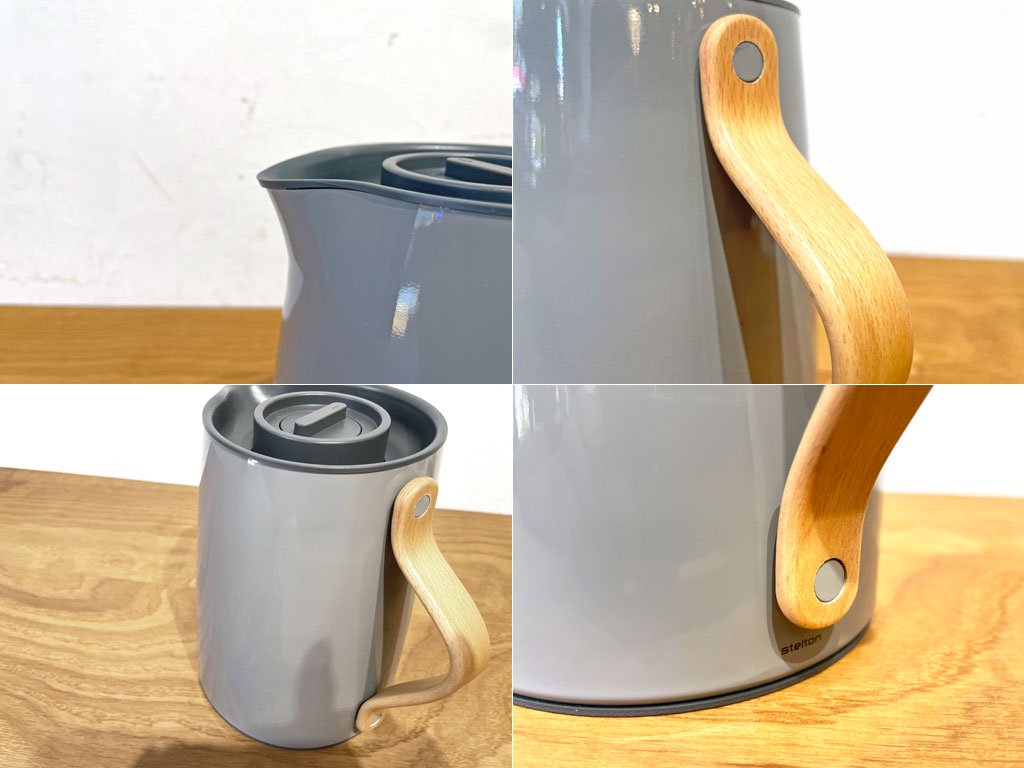 ステルトン Stelton エマ Emma バキュームジャグ ティー Vacuum jug Tea 1.0リットル グレー Gray ホルムバック ノーデントフト ★