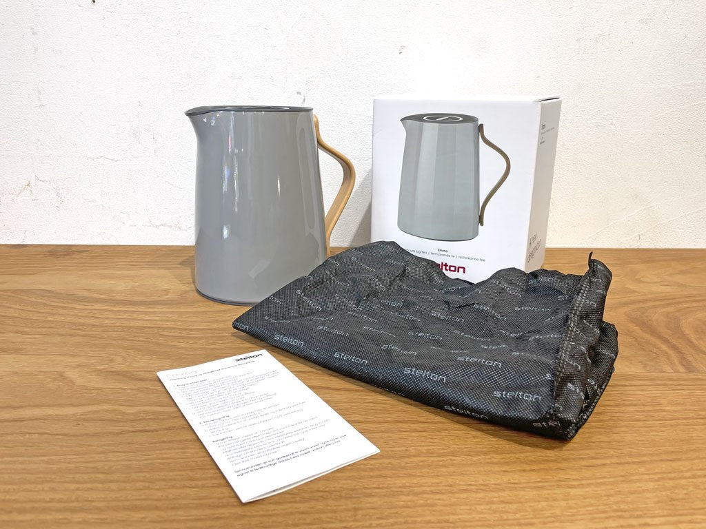 ステルトン Stelton エマ Emma バキュームジャグ ティー Vacuum jug Tea 1.0リットル グレー Gray ホルムバック ノーデントフト ★