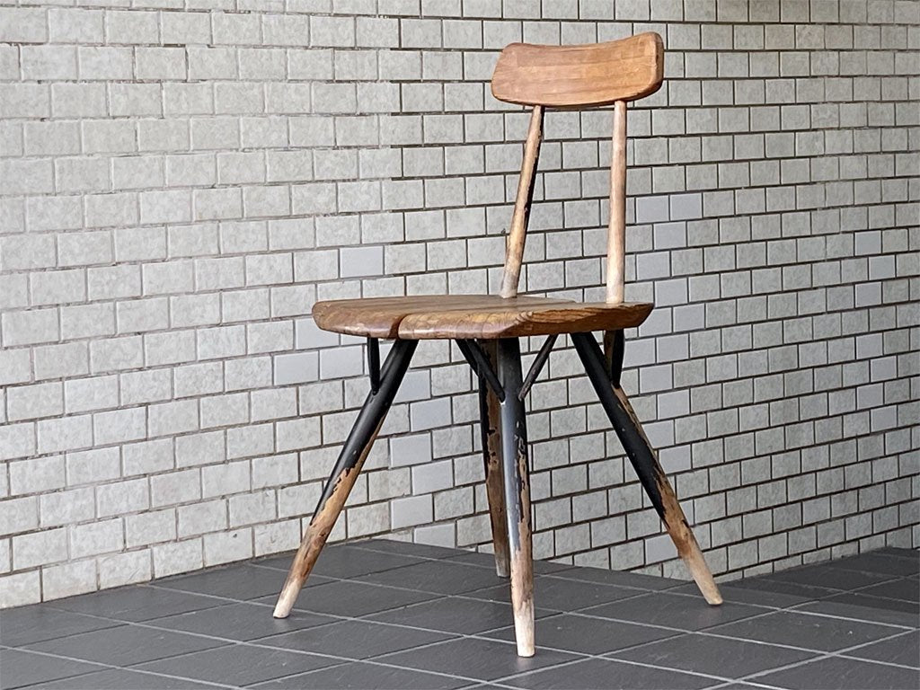 ラウカンプー Laukaan puu ピルッカ チェア pirkka chair ダイニングチェア パイン材 イルマリ・タピオヴァーラ 1950-60s フィンランド 北欧ビンテージ 希少 ■