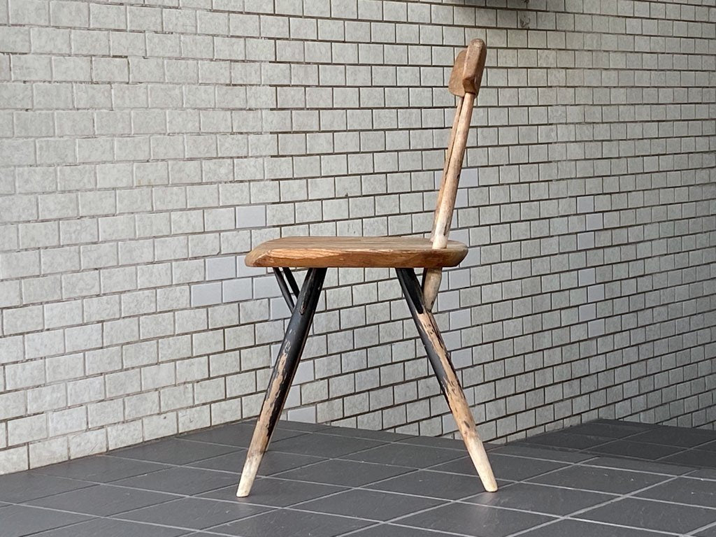 ラウカンプー Laukaan puu ピルッカ チェア pirkka chair ダイニングチェア パイン材 イルマリ・タピオヴァーラ 1950-60s フィンランド 北欧ビンテージ 希少 ■