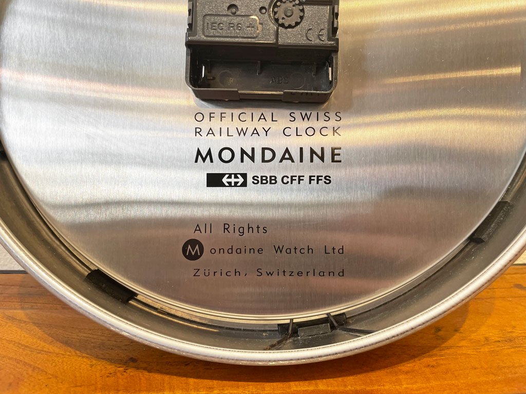 モンディーン MONDAINE スイス国鉄コレクション SBB Collection スイス国鉄コレクション ウォールクロック 掛け時計 25cm 名入れ有り ★