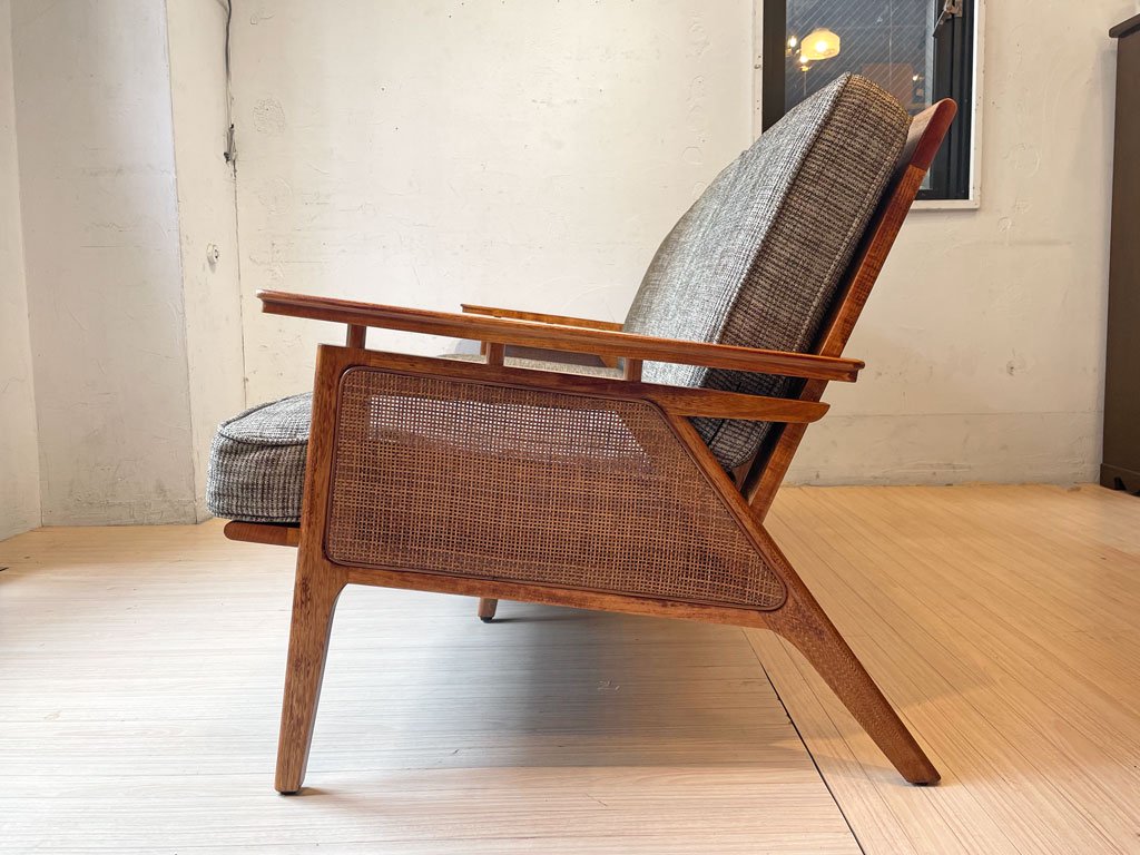 アクメファニチャー ACME Furniture ウィッカー WICKER SOFA 3P ハックベリー ラタン ファブリック 西海岸スタイル ★